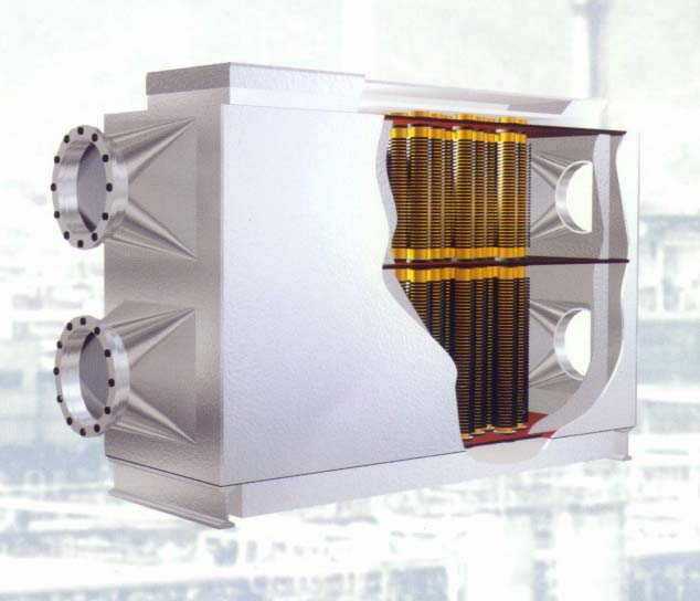 Integrated air / gas preheater(hot air)