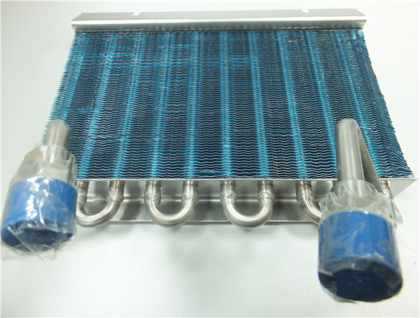 Stainless tube & aluminum fins condenser
