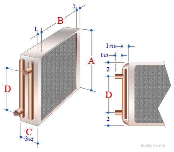 China Air To Water Coil/Heating And Cooling Coil AHU ManufacturerSHENGLIN