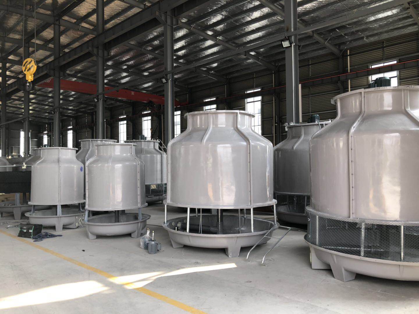 Rooftop Packaged Plastic Round Type Cooling Water Tower